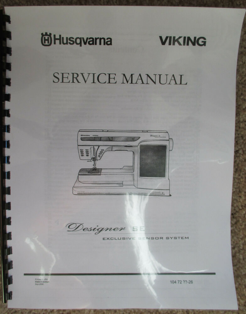 husqvarna viking sewing machine manuals